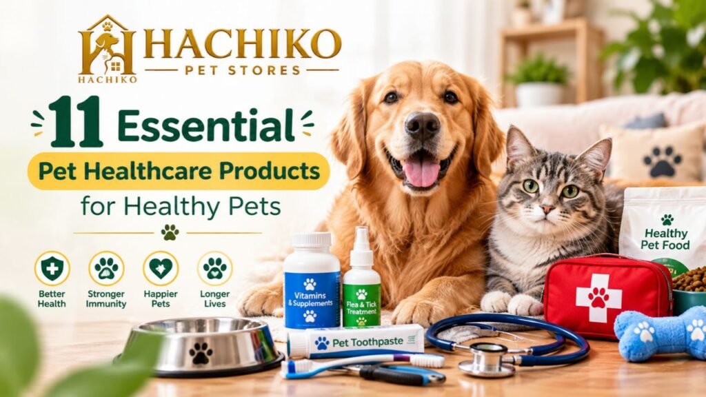 Read more about the article 11 Essential Pet Healthcare Products for Healthy Pets